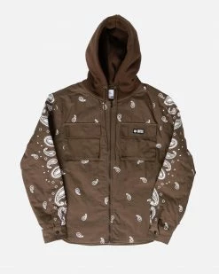 EPTM. JACKETS DAVE EAST FTD BANDANA JACKET-BROWN