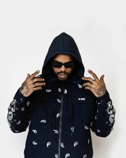 EPTM. JACKETS DAVE EAST FTD BANDANA JACKET-NAVY 6 EPTM. JACKETS DAVE EAST FTD BANDANA JACKET-NAVY