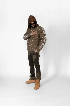 EPTM. JACKETS DAVE EAST FTD BANDANA JACKET-BROWN