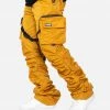 EPTM. CARGOS DAVE EAST STRAP STACKED FLARE PANTS - MUSTARD