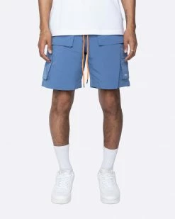 EPTM. EPTM SNAP CARGO SHORTS-DENIM BLUE