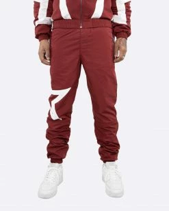 EPTM. EPTM STAR PANTS-BURGUNDY