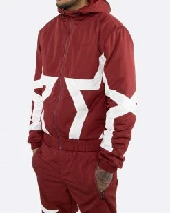 EPTM. EPTM STAR JACKET-BURGUNDY JACKETS