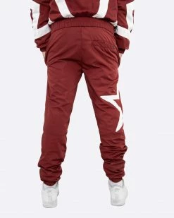 EPTM. EPTM STAR PANTS-BURGUNDY