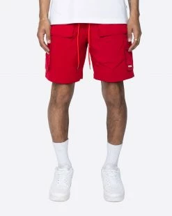 EPTM. EPTM SNAP CARGO SHORTS-RED
